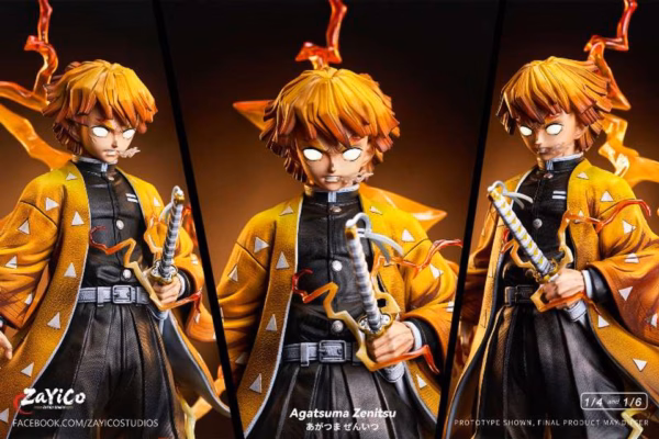 Kimetsu No Yaiba Zayico Studio Zenitsu Agatsuma Resin Statue 8
