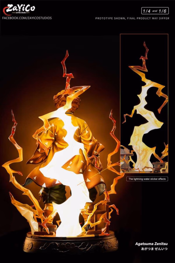 Kimetsu No Yaiba Zayico Studio Zenitsu Agatsuma Resin Statue 9