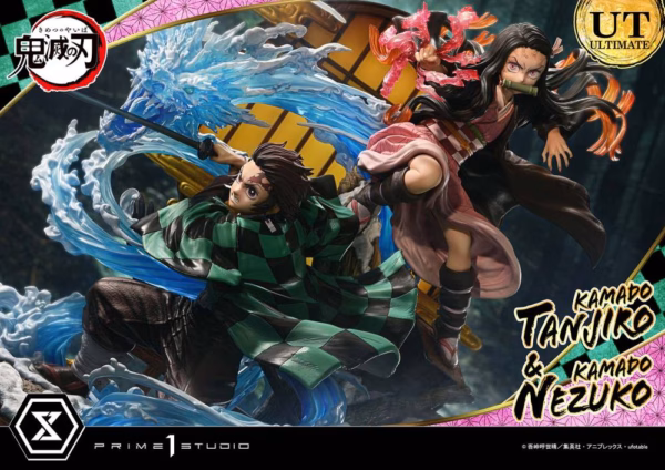 Kimetsu no Yaiba Prime 1 Studio Kamado Tanjiro X Kamado Nezuko Resin Statue 4