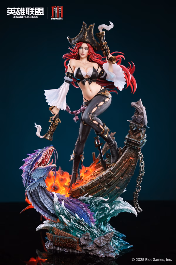 League of Legends Jimei Palace Studio The Bounty Hunter Miss Fortune Licensed Resin Statue 1