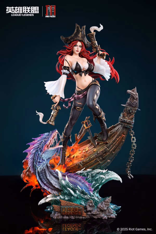 League of Legends Jimei Palace Studio The Bounty Hunter Miss Fortune Licensed Resin Statue 2