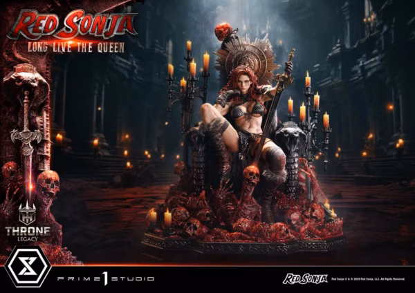 Marvel Prime 1 Studio Throne Legacy Red Sonja Red Sonja Long Live the Queen Licensed Resin Statue 1