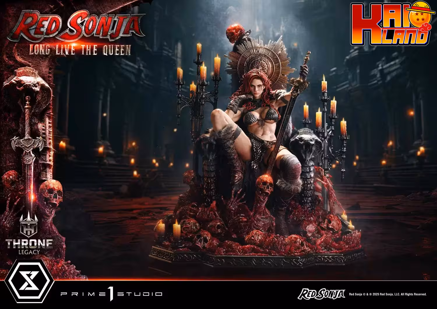 Prime 1 Studio Throne Legacy Red Sonja Red Sonja Long Live the Queen Licensed Resin Statue