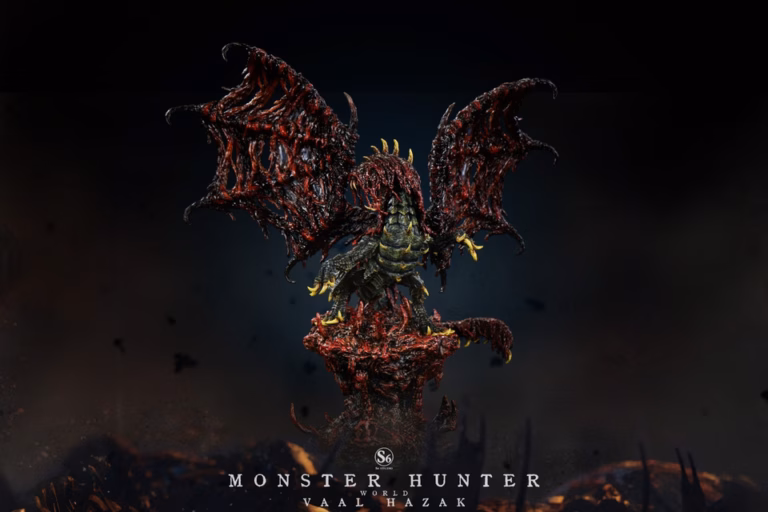 Monster Hunter S6 Studio Vaal Hazak Resin Statue