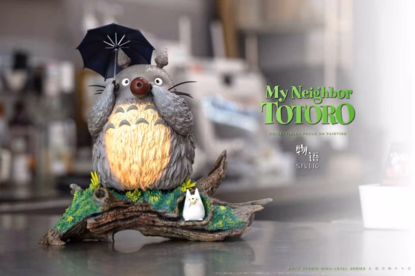 My Neighbor Totoro ShenYin Studio Totoro Play The Flute Resin Statue 2