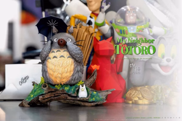 My Neighbor Totoro ShenYin Studio Totoro Play The Flute Resin Statue 4