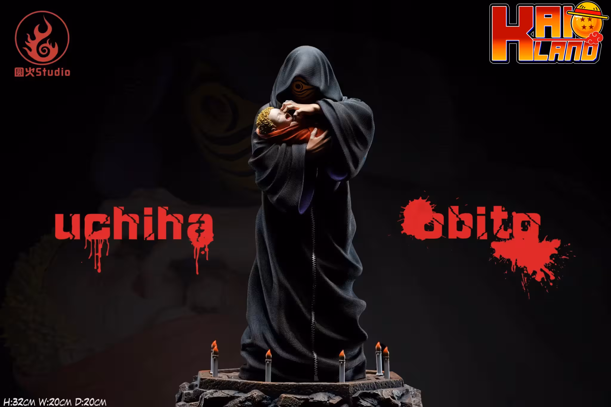 Naruto Yuan Huo Studio Uchiha Obito Resin Statue