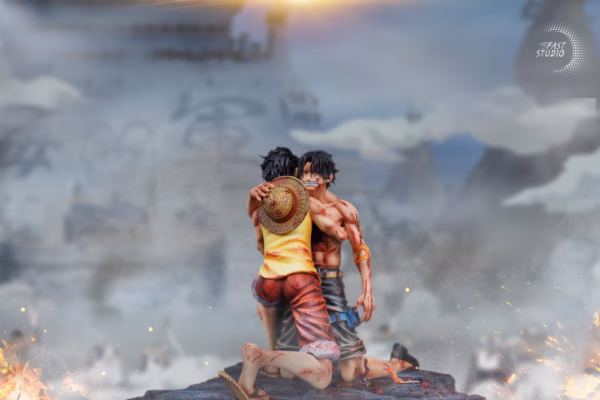 One Piece Fast Studio Ace X Luffy Resin Statue 2