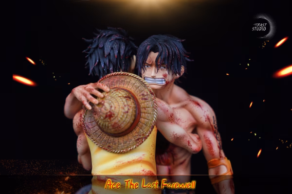 One Piece Fast Studio Ace X Luffy Resin Statue 3