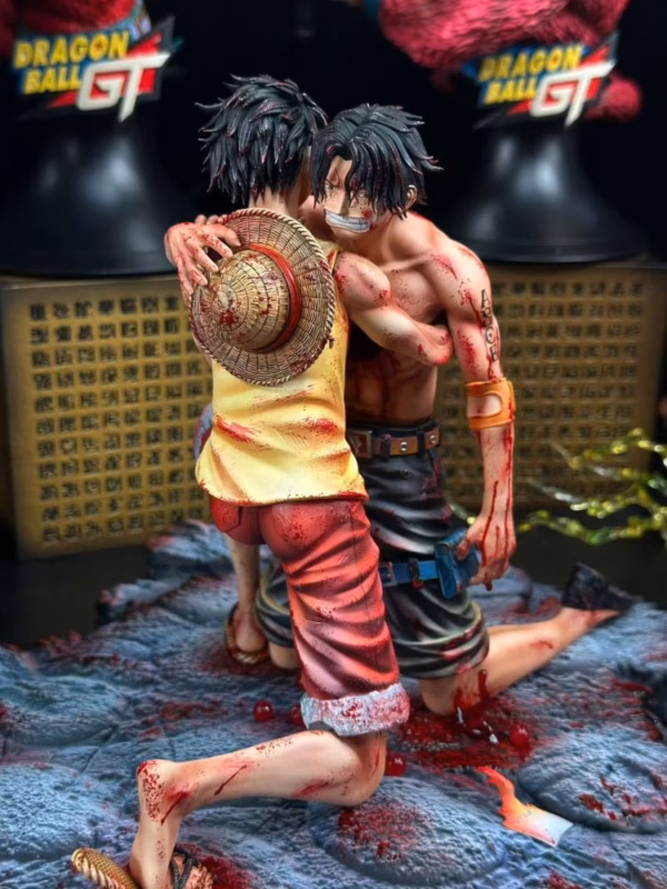 One Piece Fast Studio Ace X Luffy Resin Statue 5