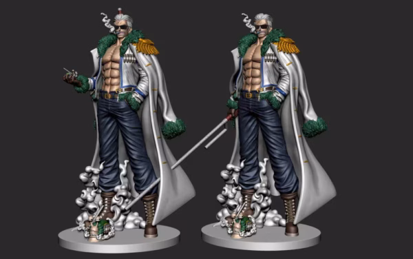 One Piece Long Hu Studio Smoker Resin Statue 4