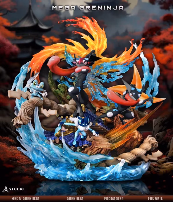 Pokemon 666 Studio Mega Greninja Resin Statue 1
