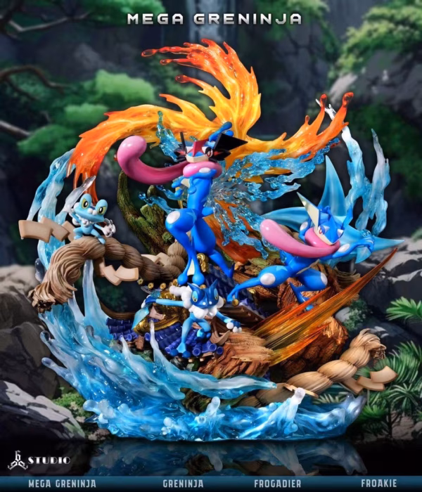 Pokemon 666 Studio Mega Greninja Resin Statue 2