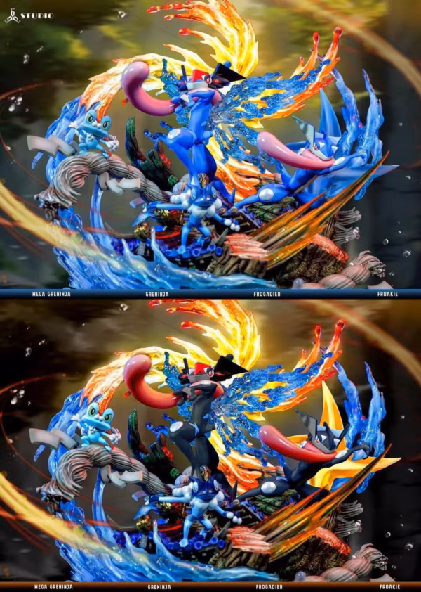 Pokemon 666 Studio Mega Greninja Resin Statue 3