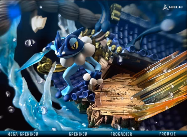 Pokemon 666 Studio Mega Greninja Resin Statue 8