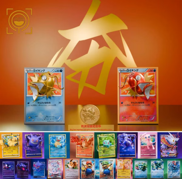 Pokemon Geisha Studio Magikarp Card Resin Statue 4