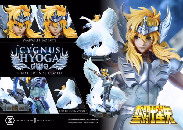 Saint Seiya Prime 1 Studio Cygnus Hyoga Licensed Resin Statue 5