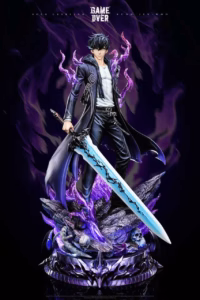 Solo Leveling Game Over Studio Sung Jin Woo Resin Statue