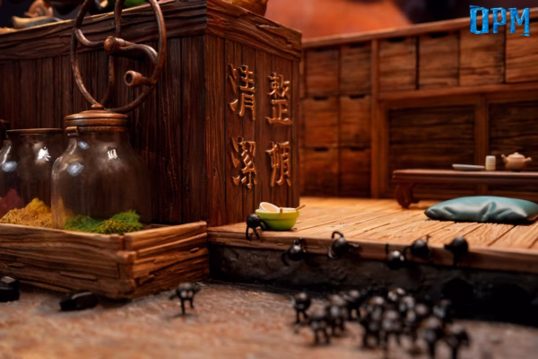 Spirited Away OPM Studio Chihiro x Kamaji x Lin Resin Statue 3