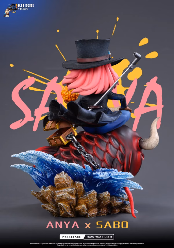 Spy x Family Biubiu Studio Anya x Sabo Resin Statue 3