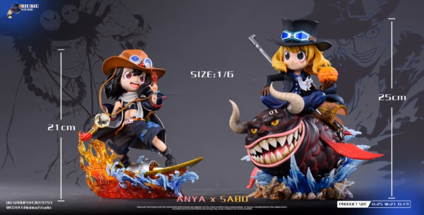 Spy x Family Biubiu Studio Anya x Sabo Resin Statue 6