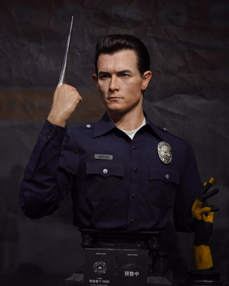 Terminator 2 Queen Studio Judgment Day T1000 Life Size Bust Licensed Resin Statue