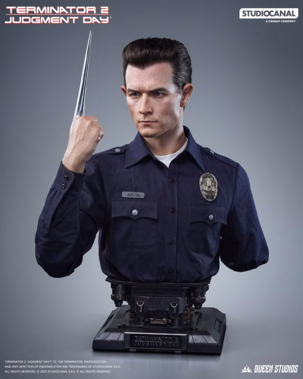 Terminator 2 Queen Studio Judgment Day T1000 Life Size Bust Resin Statue 2