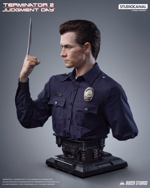 Terminator 2 Queen Studio Judgment Day T1000 Life Size Bust Resin Statue 3