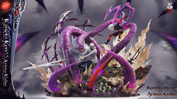 Tokyo Ghoul Black Goat Studio Kaneki Ken Vs Arima Kisho Resin Statue 1
