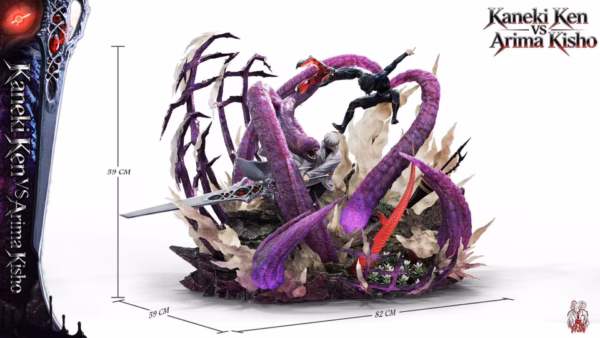 Tokyo Ghoul Black Goat Studio Kaneki Ken Vs Arima Kisho Resin Statue 5