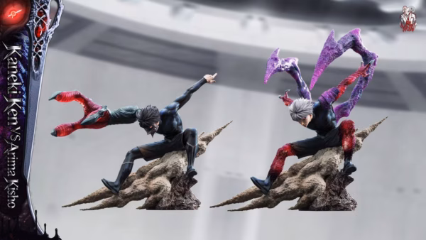Tokyo Ghoul Black Goat Studio Kaneki Ken Vs Arima Kisho Resin Statue 6