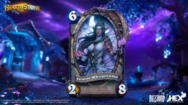 World of Warcraft Blizzard x Hex Collectibles Hearthstone Tyrande Whisperwind Licensed Resin Statue