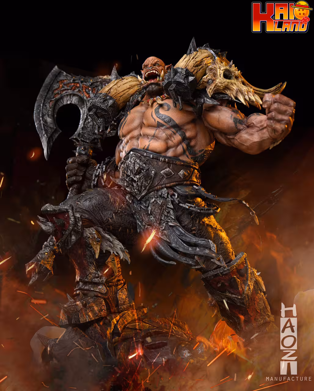 World of Warcraft Haozi Studio Garrosh Hellscream Resin Statue
