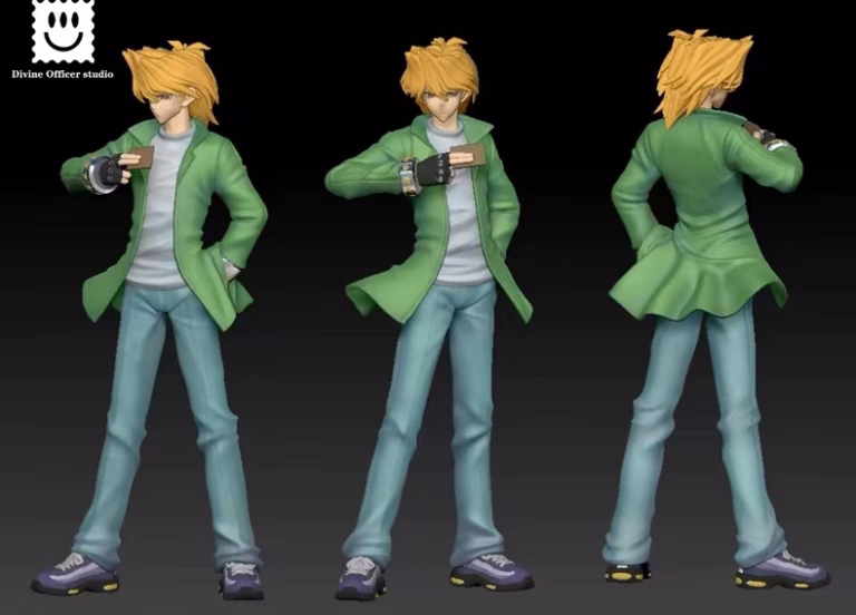 YuGiOh Divine Officer Studio Katsuya Jonouchi Joey Wheeler Resin Statue