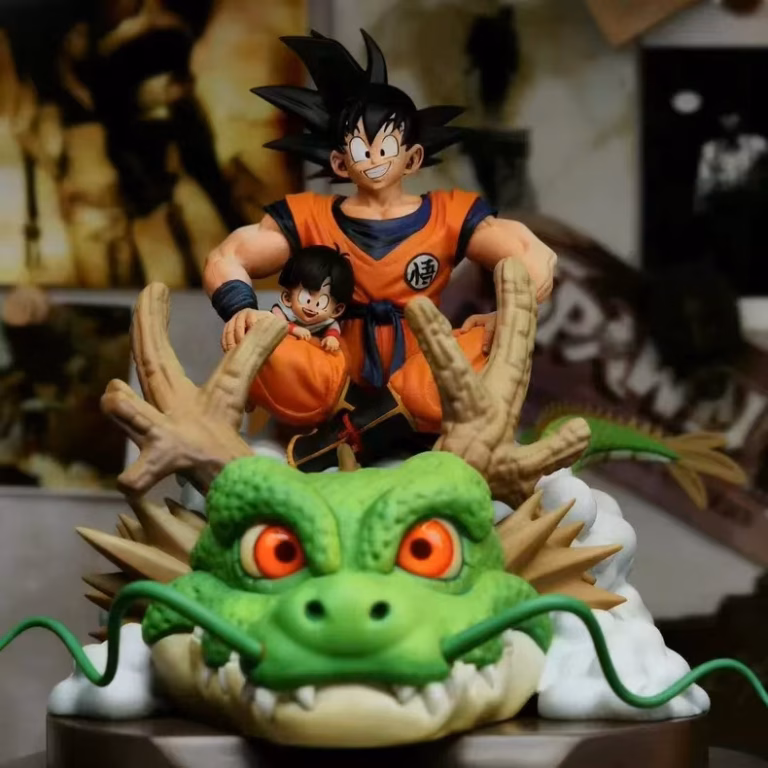 Dragon Ball SGI Studio Goku x Gohan Shenron Resin Statue