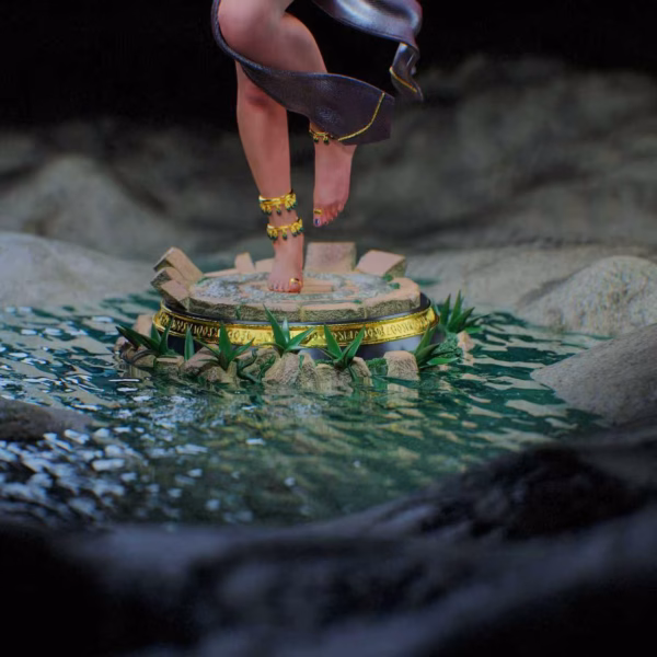 ANE Studio Dancer Shihouin Yoruichi Resin Statue 5