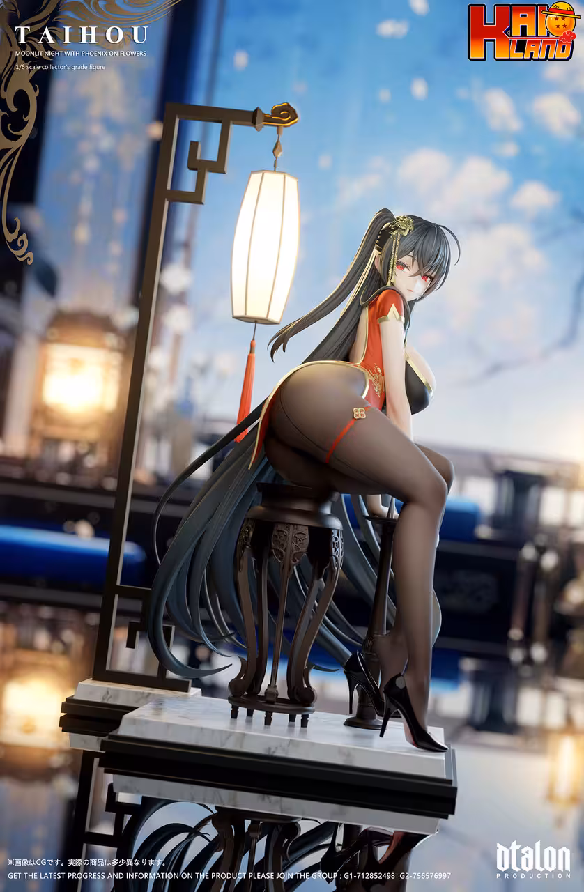 Azur Lane Dtalon Studio Taihou Moonlit Night With Phoenix On Flowers Resin Statue