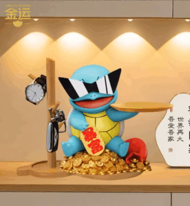 Pokemon Jin Yun Studio Squirtle in Sunglasses Resin Statue