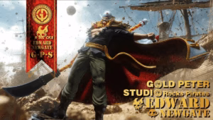 One Piece Gold Peter Studio Edward Newgate x WhiteBeard Resin Statue