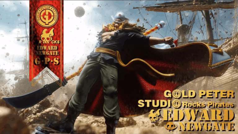 One Piece Gold Peter Studio Edward Newgate x WhiteBeard Resin Statue