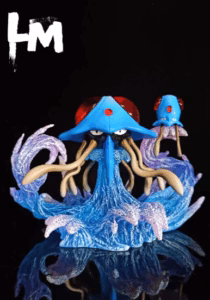 Pokemon LM Studio Tentacruel Evolution Set Resin Statue