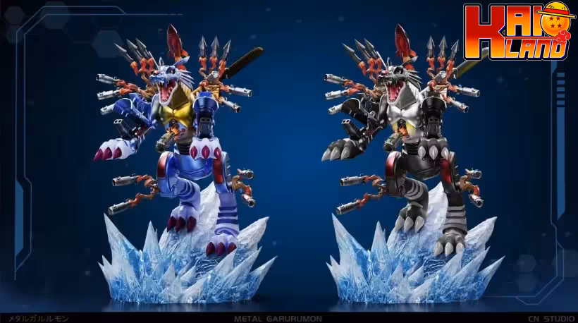 Digimon CN Studio Metalgarurumon Resin Statue