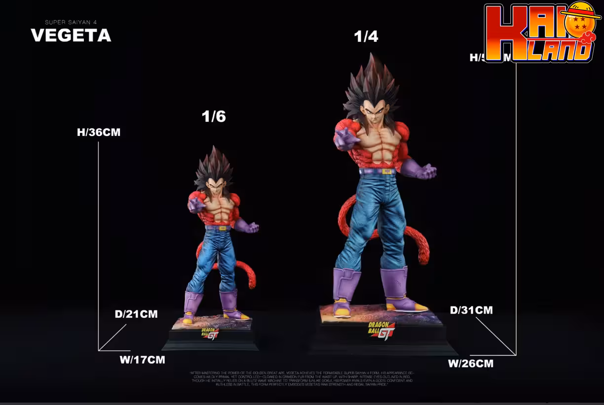 Dragon Ball Capsule Studio Vegeta SSJ4 Resin Statue