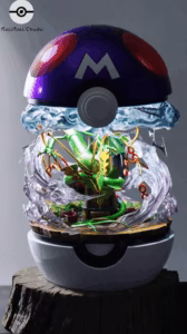 Pokemon BallBall Studio Rayquaza Resin Statue