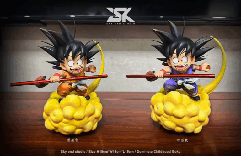 Dragon Ball Sky End Studio Kid Goku Kinton Resin Statue