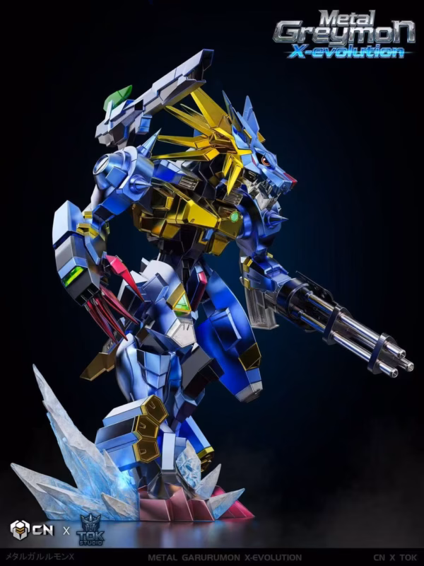 Digimon Crazy Nest Studio x TOK Studio MetalGreymon X Evolution Resin Statue 2