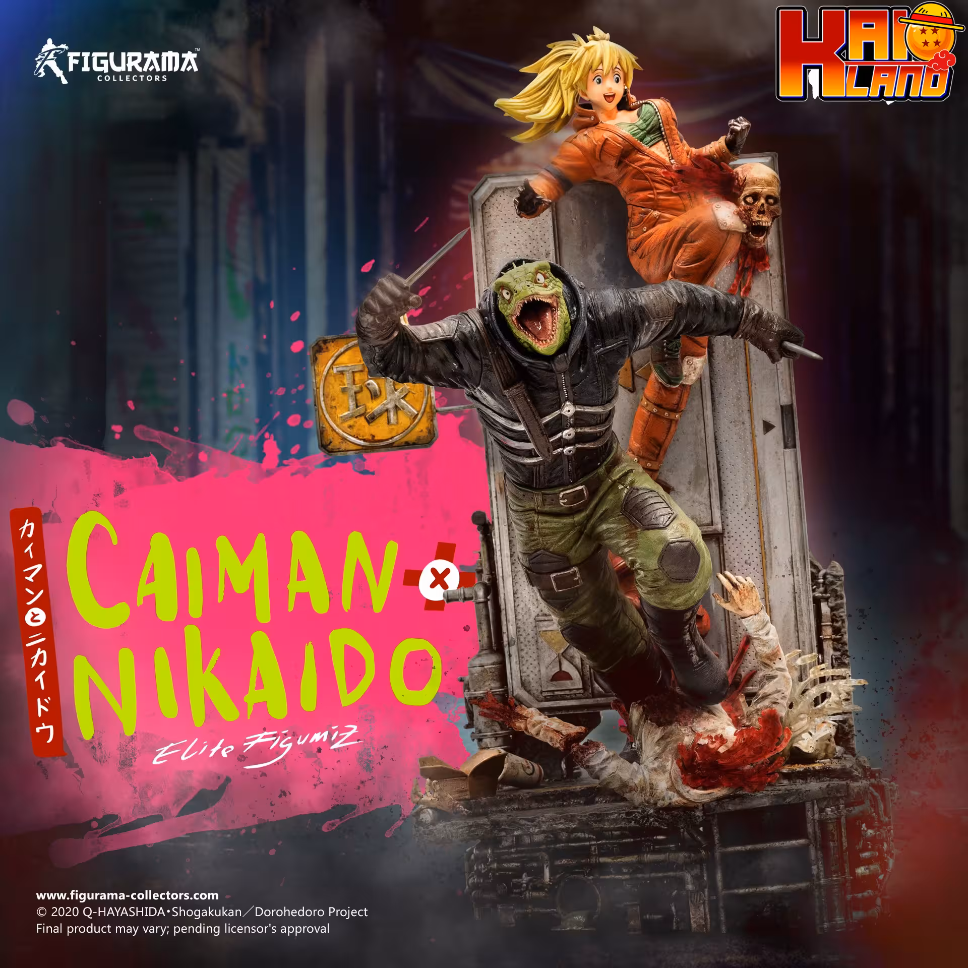 Dorohedoro Figurama Collector Caiman x Nikaido Licensed Resin Statue