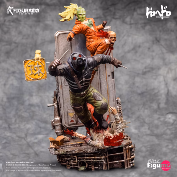 Dorohedoro Figurama Collector Caiman x Nikaido Licensed Resin Statue 2