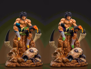 Dragon Ball Dim Model Studio Broly Sitting Resin Statue