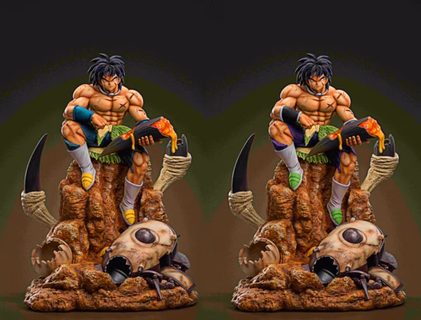 Dragon Ball Dim Model Studio Broly Sitting Resin Statue 1